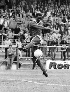 Cardiff City's new signing, Godfrey Ingram, in action against Sheffield United Cardiff City's new signing, Godfrey Ingram, in action against Sheffield United