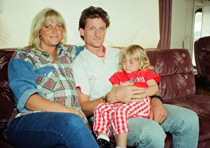 Carl Fogarty, World Superbike Racer, 22nd July 1994. Pictured with wife Michaela Carl Fogarty, World Superbike Racer, 22nd July 1994. Pictured with wife Michaela
