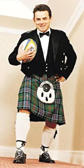 WILL CARLING kilt English rugby captain ball WILL CARLING kilt English rugby captain ball