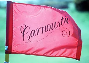 Carnoustie golf course flag June 1999 scene of the 1999 British Open Golf Championship Carnoustie golf course flag June 1999 scene of the 1999 British Open Golf Championship