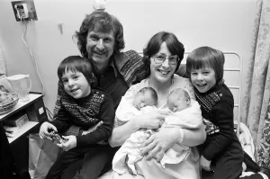 Carol Adams, who has just given birth to her second set of twin boys Carol Adams, who has just given birth to her second set of twin boys