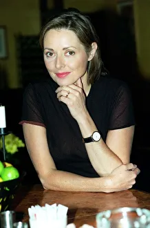 Carol Vorderman TV Presenter June 1998 Sitting at table A©mirrorpix Carol Vorderman TV Presenter June 1998 Sitting at table A©mirrorpix