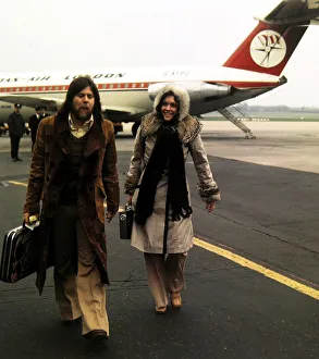 The Carpenters - Pop Group arriving at Birmingham airport February 1974 The Carpenters - Pop Group arriving at Birmingham airport February 1974