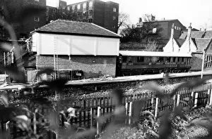 The carriage and the signal box at Jesmond Railway Station which is to become a The carriage and the signal box at Jesmond Railway Station which is to become a