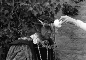 Carry On Henry Film 1970 Filming at Pinewood Studios Sid James plays Henry VIII in Carry On Henry Film 1970 Filming at Pinewood Studios Sid James plays Henry VIII in