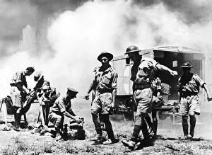 Casualties being tended at a field dressing station, June 1942 Casualties being tended at a field dressing station, June 1942