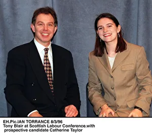 Catherine Taylor prospective candidate with Tony Blair MP at Scottish Labour Conference Catherine Taylor prospective candidate with Tony Blair MP at Scottish Labour Conference