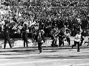 00236 Collection: Celtic fans invade the park after the match in 1967 against Inter Milan in European