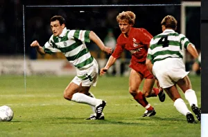 Celtic Versus Cologne 1992 European football UEFA cup tie Paul McStay Celtic Versus Cologne 1992 European football UEFA cup tie Paul McStay