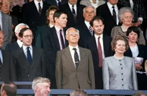 00236 Collection: Celtic Versus Dundee United Scottish Cup Final. Prime Minister Margaret Thatcher in