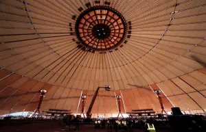 The centre of the Millennium Dome in Greenwich, London today (Monday) as part of the ' The centre of the Millennium Dome in Greenwich, London today (Monday) as part of the '