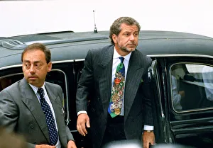 Chairman of Tottenham Hotspur Football Club Alan Sugar arrives at the High Court in Chairman of Tottenham Hotspur Football Club Alan Sugar arrives at the High Court in