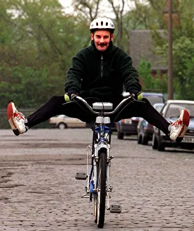 The CHARGER Electric cycle May 1998 Being ridden by Daily Record The CHARGER Electric cycle May 1998 Being ridden by Daily Record
