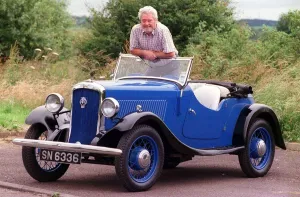 Charles Kelly with his 1934 Hillman Minx Sports Tourer car July 1999 Charles Kelly with his 1934 Hillman Minx Sports Tourer car July 1999