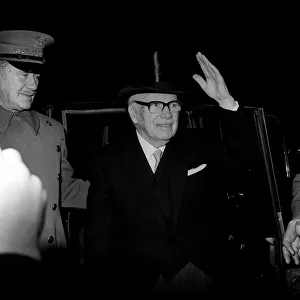 Charlie Chaplin waves after receiving his knighthood 1975 Charlie Chaplin waves after receiving his knighthood 1975