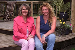 Charlie Dimmock TV Presenter Gardener July 1999 Pictured with Nina Myskow Mirror Charlie Dimmock TV Presenter Gardener July 1999 Pictured with Nina Myskow Mirror