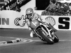 Charlie Williams at Quarter Bridge, The International Isle of Man TT Races, 30th May 1980 Charlie Williams at Quarter Bridge, The International Isle of Man TT Races, 30th May 1980