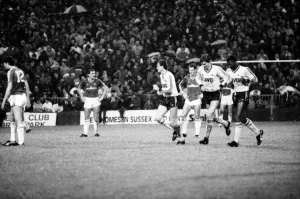 Charlton 0 v. Arsenal 2. Division One Football. November 1986 LF20-20-081 Charlton 0 v. Arsenal 2. Division One Football. November 1986 LF20-20-081