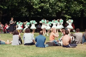 Cheerleading at St Helens show. Sherdley Park, St Helen, Merseyside. 27th July 1996 Cheerleading at St Helens show. Sherdley Park, St Helen, Merseyside. 27th July 1996