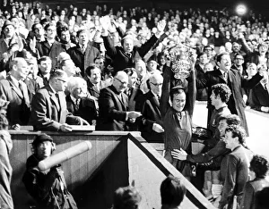 Chelsea captain Ron Harris lifts the FA Cup after they had beaten Leeds at Old Trafford Chelsea captain Ron Harris lifts the FA Cup after they had beaten Leeds at Old Trafford