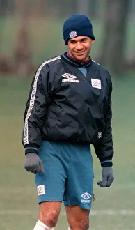 Chelsea manager Ruud Gullit at the clubs training ground wearing hat Chelsea manager Ruud Gullit at the clubs training ground wearing hat