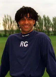Chelsea player manager Ruud Gullit during a training session May 1997 Chelsea player manager Ruud Gullit during a training session May 1997