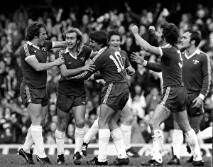 Images Dated 7th January 1978: Chelsea Tommy Langley Clive Walker Ron Harris 1978