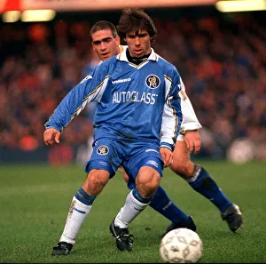 Chelsea v Leeds United at Stamford Bridge 13 December 1997 Gianfranco Zola in Chelsea v Leeds United at Stamford Bridge 13 December 1997 Gianfranco Zola in