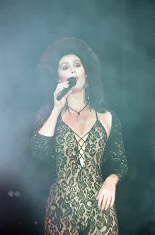 Cher, American singer performing on stage, during Heart of Stone Tour Cher, American singer performing on stage, during Heart of Stone Tour