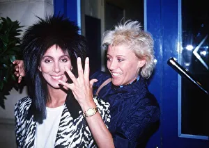 Cher and Angie Best after a meal in a Soho Restaurant DBASE MSI Cher and Angie Best after a meal in a Soho Restaurant DBASE MSI