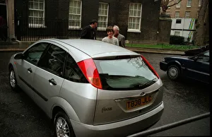 Cherie Blair leaving Downing Street in her Ford Focus Cherie Blair leaving Downing Street in her Ford Focus
