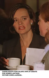 Cherie Blair wife of Labour leader Tony Blair at a debate for Women lawyers Cherie Blair wife of Labour leader Tony Blair at a debate for Women lawyers