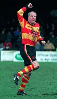 Chic Charnley football player March 1998 Celebrates Partick Thistle' Chic Charnley football player March 1998 Celebrates Partick Thistle'