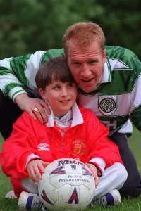 Chic Charnley footballer scottish footballer wearing Celtic top Chic Charnley footballer scottish footballer wearing Celtic top