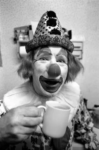 Child Entertainer: Mr. Blower the clown. March 1981 PM 81-01186 Child Entertainer: Mr. Blower the clown. March 1981 PM 81-01186