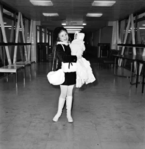 Child star Bonnie Langford aged 10 pictured at Heathrow Airport Child star Bonnie Langford aged 10 pictured at Heathrow Airport