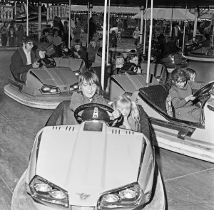 Children enjoying a ride on the bumper cars at Silcocks Fair at Skelmersdale 17th May Children enjoying a ride on the bumper cars at Silcocks Fair at Skelmersdale 17th May
