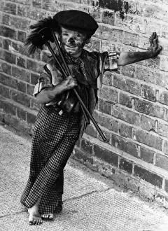 Children: Fancy Dress: Mucked up....four-year-old chimney sweep Tommy Stafford Children: Fancy Dress: Mucked up....four-year-old chimney sweep Tommy Stafford