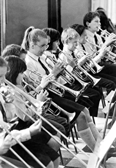 Children from Gosforth Central Middle School learning to play instruments on May 4, 1989 Children from Gosforth Central Middle School learning to play instruments on May 4, 1989