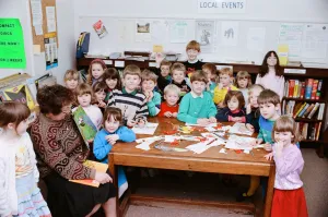 Children at Honley Library indulge in a bit of Jungle Fun Children at Honley Library indulge in a bit of Jungle Fun