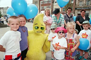 Children and parents who took part in the sponsored toddle to launch the Health Children and parents who took part in the sponsored toddle to launch the Health