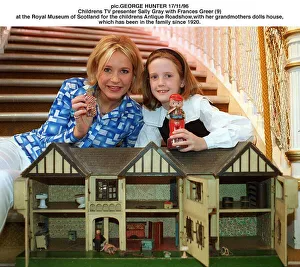 Childrens Antique Roadshow attended by TV Presenter Sally Gray with Frances Greer at Childrens Antique Roadshow attended by TV Presenter Sally Gray with Frances Greer at