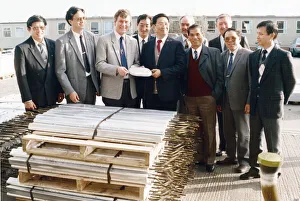A Chinese delegation headed by Hua Jin Chen (fifth left A Chinese delegation headed by Hua Jin Chen (fifth left