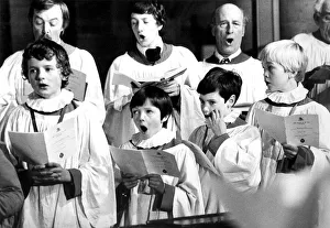 Choristers in Hexham Abbey on November 8, 1979 Choristers in Hexham Abbey on November 8, 1979