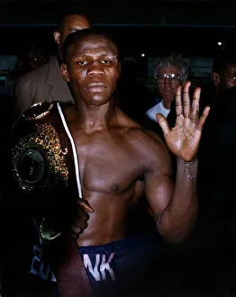 Chris Eubank Boxer after retaining his world title Chris Eubank Boxer after retaining his world title