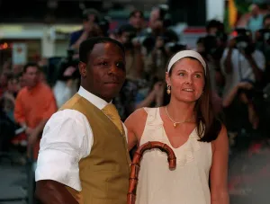 Chris Eubank Boxing August 98 Boxer at the premiere of Armageddon in london' Chris Eubank Boxing August 98 Boxer at the premiere of Armageddon in london'