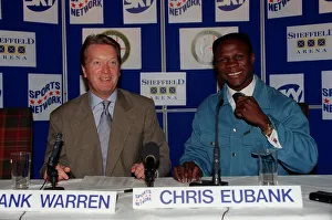 Chris Eubank Boxing June 98 At press confrence with his promoter Frank Warren Chris Eubank Boxing June 98 At press confrence with his promoter Frank Warren