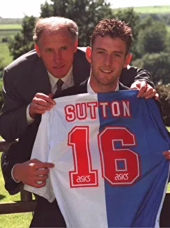 Chris Sutton with his dad Mike Sutton after signing for Blackburn Rovers football club Chris Sutton with his dad Mike Sutton after signing for Blackburn Rovers football club