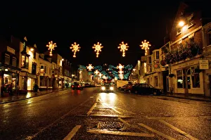 Christmas lights Stratford in Birmingham. 20th December 1993 Christmas lights Stratford in Birmingham. 20th December 1993