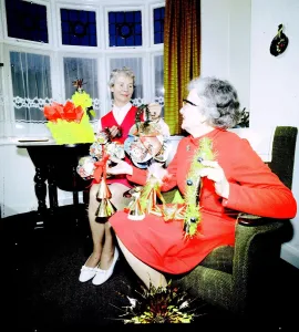 Christmas wrappings and gifts. 15th November 1974 Christmas wrappings and gifts. 15th November 1974